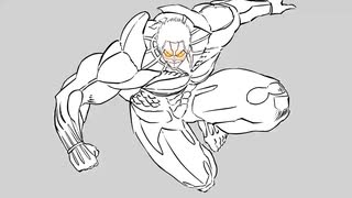 鎧の巨人変身アニメWIP(2)