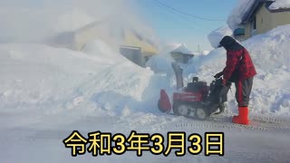 令和３年３月３日　もう雪いらない