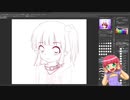 お絵描き配信タイムラプス5「リハビリで描いた女の子 中編（Rabbit Aid Fun’s Girl）」
