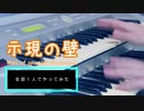 【初音ミク】【全部オリジナル】示現の壁 【オリジナル曲、イラスト、動画】【弾いてみた】