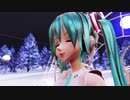 【MMDミクの日】めんぼう式初音ミクで「冬の線香花火」【第2版】【1080p 30fps】