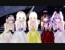 【東方MMD】霊夢・魔理沙・アリス・妖夢・鈴仙の５人で「気まぐれメルシィ」1080P