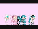 【MMD】ふわミクちゃんたちのHelltakerDance