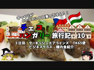 【ゆっくり】東欧旅行記　10　ターキッシュエアラインズ　ビジネスクラス機内食