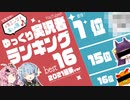 ★2021年最新★YouTubeゆっくり実況者ランキング Best16【琴葉姉妹のお家エンタメ楽しみ隊】