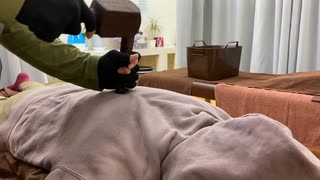 本紫檀の高級トークセンでASMR 木槌療法で眠くなる！睡眠導入用