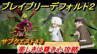 ブレイブリーデフォルト２　サブクエスト４３攻略　美しきは尊き心　【BRAVELY DEFAULT II】