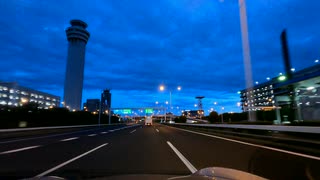 【車載動画/タイムラプス】夜明けの首都高速湾岸線東行き