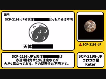 【ゆっくりSCP紹介】SCP-2198-JP【コロコロ星】