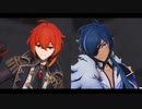 【原神MMD】ガイアとディルックでGLIDE