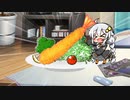 あかりちゃんのエビフライ。