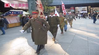 旭日通信社・皇御國　聖戦皇軍靖國神社行進参拝０１