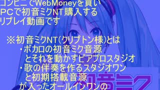 コンビニWebMoneyで初音ミクNTを買ってきたよ～その１