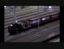 夕方、夕暮れ時の鉄道模型