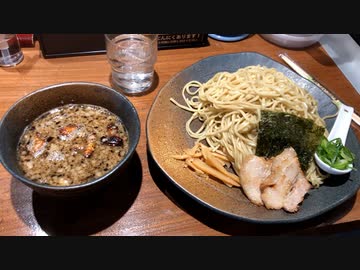板橋区大山東町 つけ麺 もつ 大盛り950円(龍の家)Offal ramen
