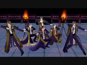 【MMD刀剣乱舞】被害妄想携帯女子(笑)／へし切長谷部6振り