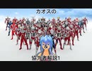 カオスのウルトラシリーズ登場ウルトラ戦士&協力者解説1