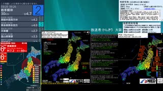 [アーカイブ]最大震度5強　宮城県沖　深さ59km　M6.9