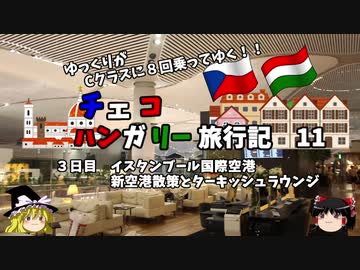 【ゆっくり】東欧旅行記　11　イスタンブール国際空港の超巨大新築ラウンジ