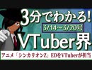 【3/14~3/20】3分でわかる！今週のVTuber界【佐藤ホームズの調査レポート】