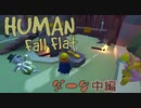 【Human:Fall Flat】こっそり夜中に3人で外に冒険行ってきた#2【三姉妹実況】
