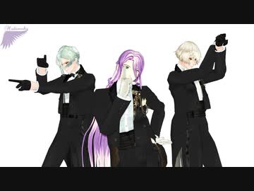 【MMD刀剣乱舞】紗痲【蜂須賀虎徹  with  源氏兄弟　紋付燕尾】