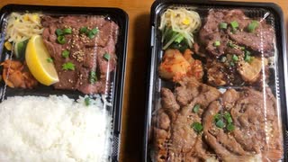 江東区住吉 ミックス 焼肉弁当1100円(丸京) Yakiniku bento
