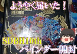 【ゆっくり開封】[個人的最高レベルの品質]の10周年バインダー開けるぞ！　最強カード大量で嬉しいよ！【スーパードラゴンボールヒーローズ/SDBH/BM7】