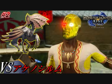【モンハンライズ】幽霊と怖れられた怪鳥VS幽霊より怖い顔を持つ男 #2【アケノシルム戦】