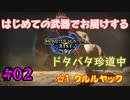 【MHRise】#02 はじめての武器でお届けするドタバタ珍道中 【☆1 クルルヤック（再）】