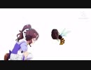 スズメバチに刺されるメジロパーマー