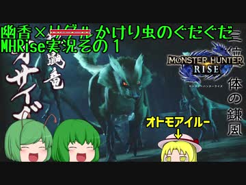 【モンハンライズ】幽香×リグr…かけり虫のぐだぐだMHRise実況その1【MHRise】【Nintendoswitch】