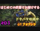 【MHRise】#03 はじめての武器でお届けするドタバタ珍道中 【☆1 アオアシラ】