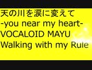 【ボカロオリジナル】天の川を涙に変えて -you near my heart-feat.MAYU/Walking with my Rule