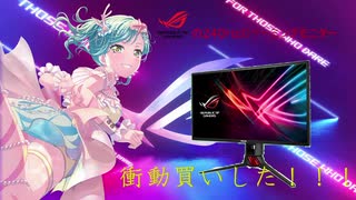 クッパ大魔王はGBP2021に行けないのでゲーミングモニターを買ったようです【ROG xg258q】