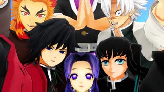 【鬼滅のMMD】柱の皆さんに壁ドンしてもらいました。【壁ドン】【1080p推奨】