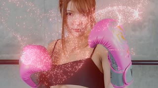 CM新村あかりBoxingfight