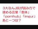 【2ch】3大なんJ民が読み方で揉める言葉「恵体」「pornhub」「imgur」あと一つは？