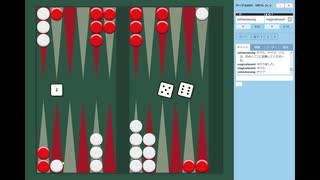 バックギャモン実況５７　osiemasubgさんによる指導対局