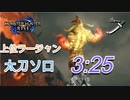 【モンハンライズ】上位ラージャン 太刀 ソロ 3分25秒【MHRise】