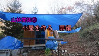 【山林開拓記⑨】　小屋を作る　扉編　【小屋DIY】