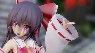 mmd 霊夢さんにドーナツホールを踊ってもらいました