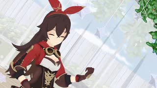 【原神mmd】君色に染まる【アンバー】