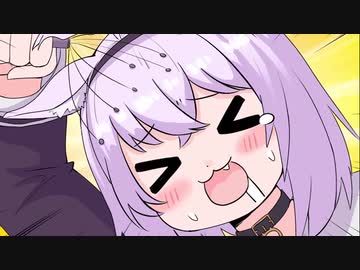 【切り抜き漫画】気持ち良さそうにヘッドスパワイヤーをする猫又おかゆ【手描き】