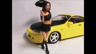 1/24のレースクイーンのフィギュアを作って眺めてみた