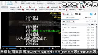 【自演動画】8600万コメ達成の瞬間+自演支援者コメントランキング#30