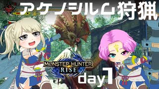 【MHRise】夫婦で狩猟生活day1【アケノシルム狩猟】