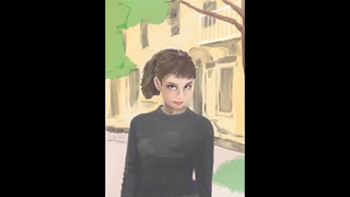 ｵｰﾄﾞﾘｰ･ﾍｯﾌﾟﾊﾞｰﾝを描いてみました