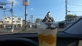 かつ丼＆グルクル飲むチョコバナナ