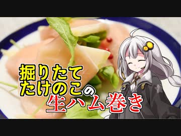 釣れなくても料理！たけのこの生ハム巻き！【VOICEROIDキッチン】